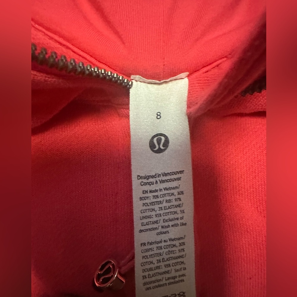 💄Lululemon Athletica Scuba Full Zip-Up Hoodie 💄 - Picture 2 of 2